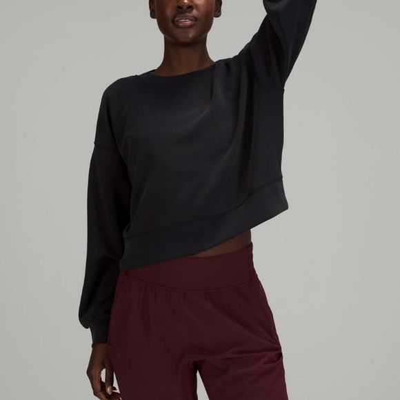 Lululemon Perfectly Oversized Cropped Crew *Softstreme - Picture 1 of 4